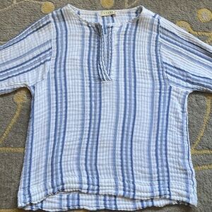 Stark X size M muslin gauze 3/4 sleeve pullover